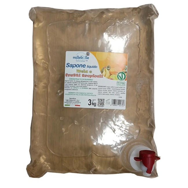 Vendita online Sapone liquido mani Mela e Frutti Tropicali 3 Kg. 